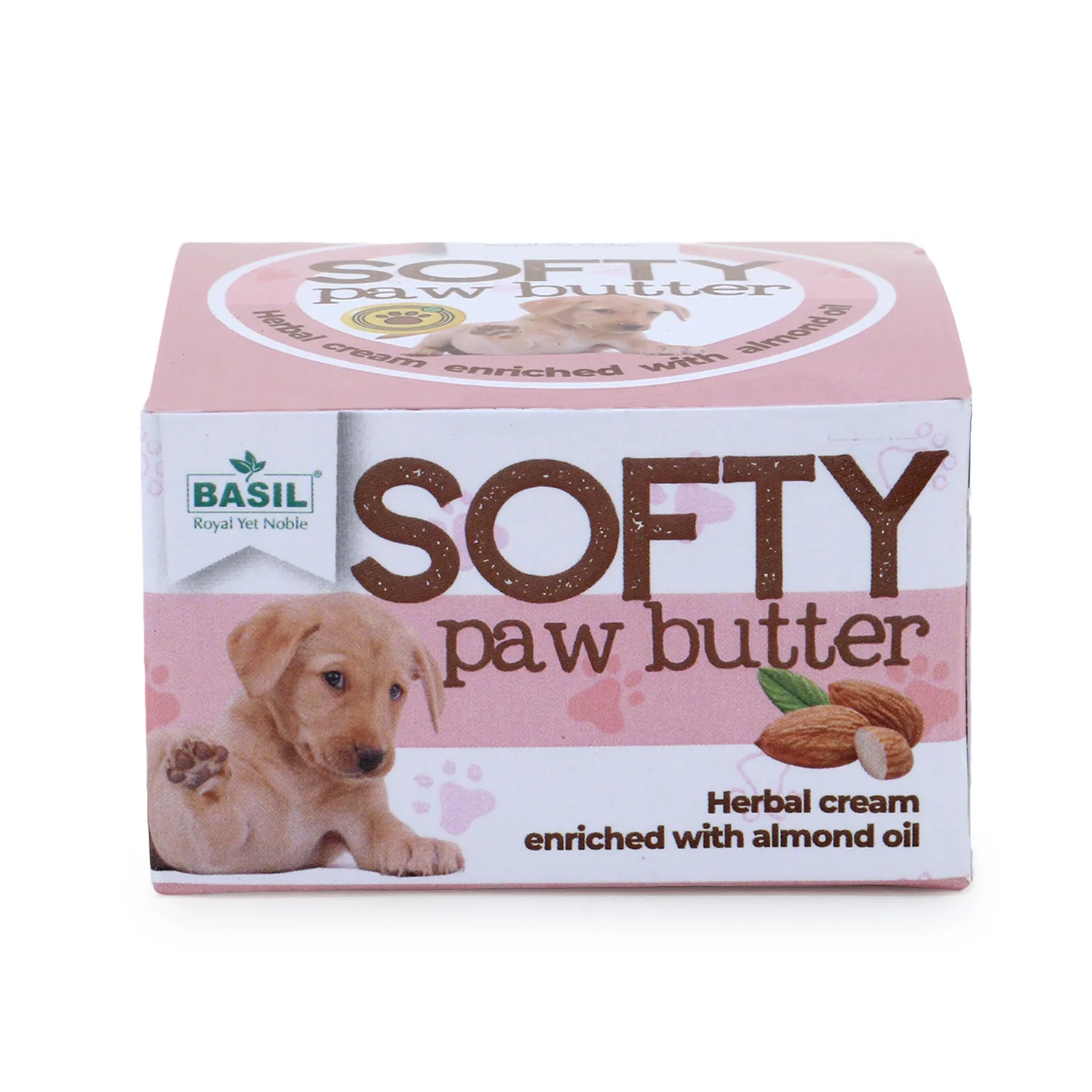 BASIL Softy Paw Butter for Dogs & Cats, 50Gms - Soothing Moisturizer for Paws and Noses