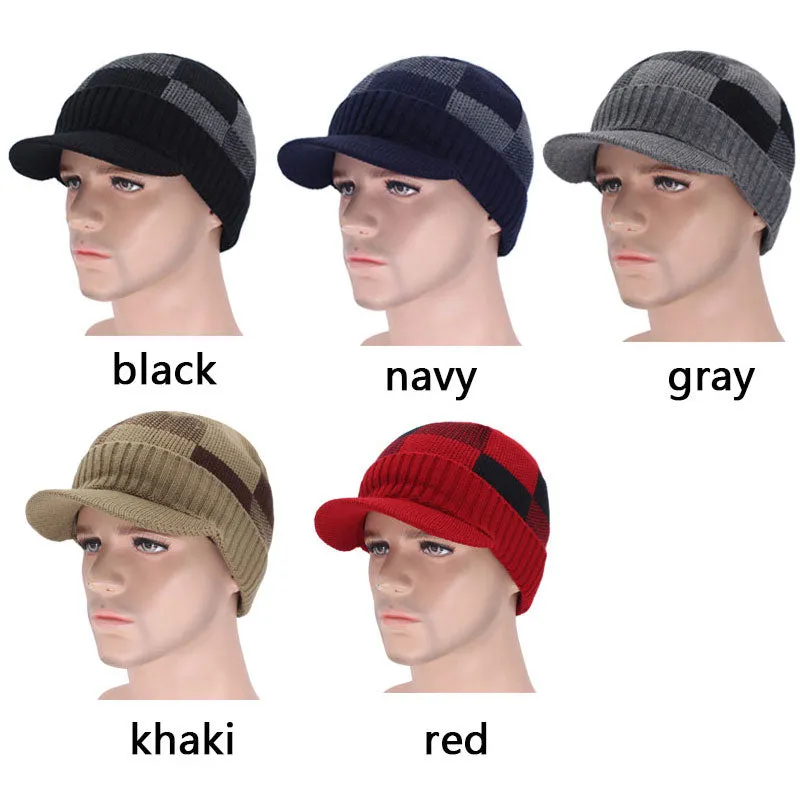 Beany Skullies Beanies Men's Winter Hats For Men Winter Cap Necks Women Knitted Hat Male Mask Gorro Bonnet Winter Beanie Hat Cap