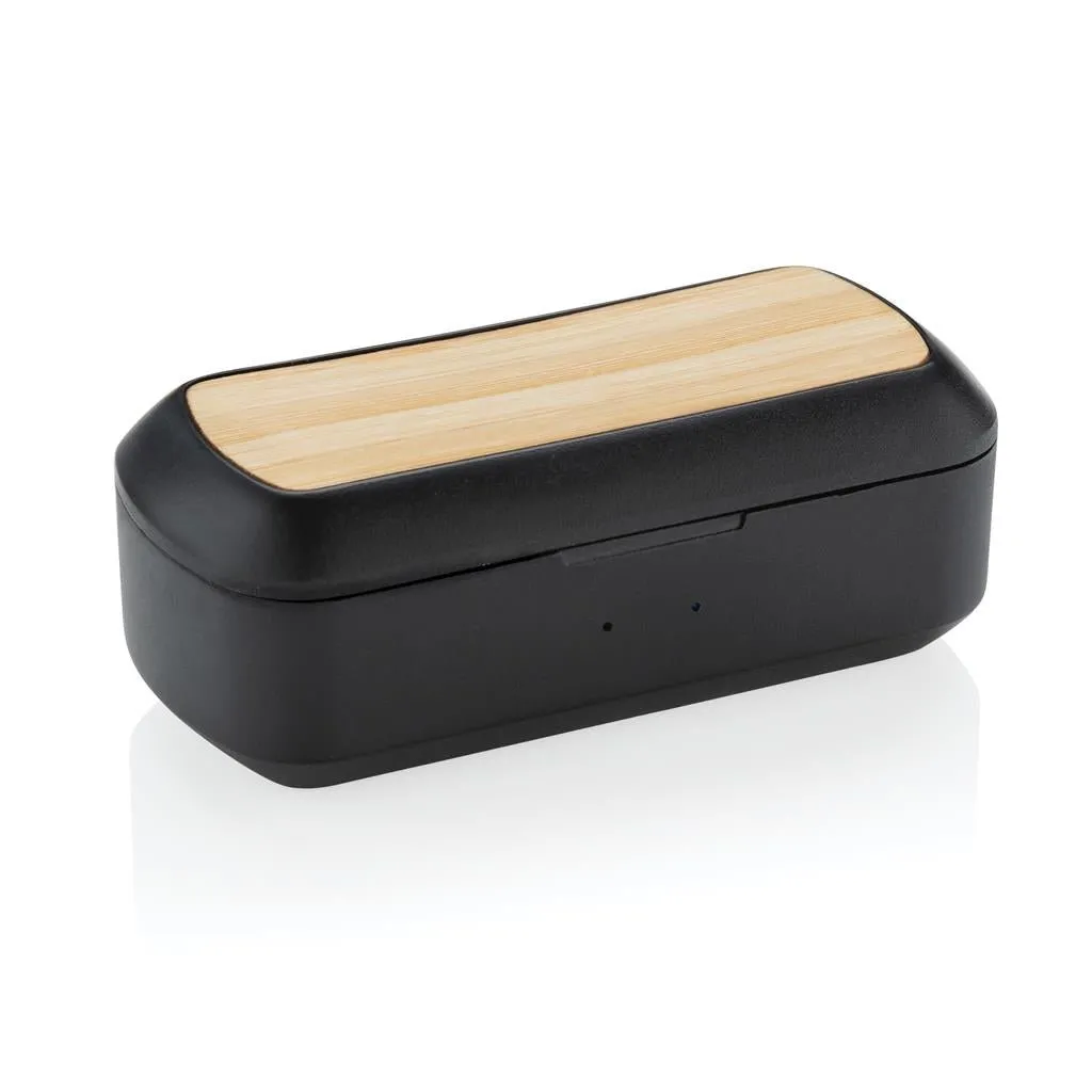 BEBRA  سماعات أذن XD Bamboo Free Flow TWS في علبة شحن  أسود