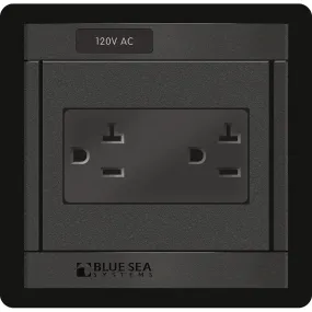 Blue Sea 1479 360 Panel - 120V AC DUal Outlet [1479]