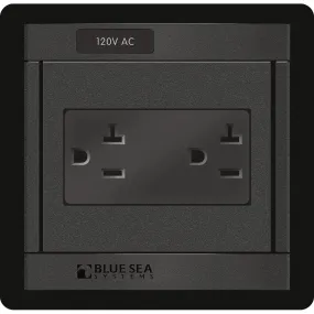 Blue Sea 1479 360 Panel - 120V AC DUal Outlet [1479]