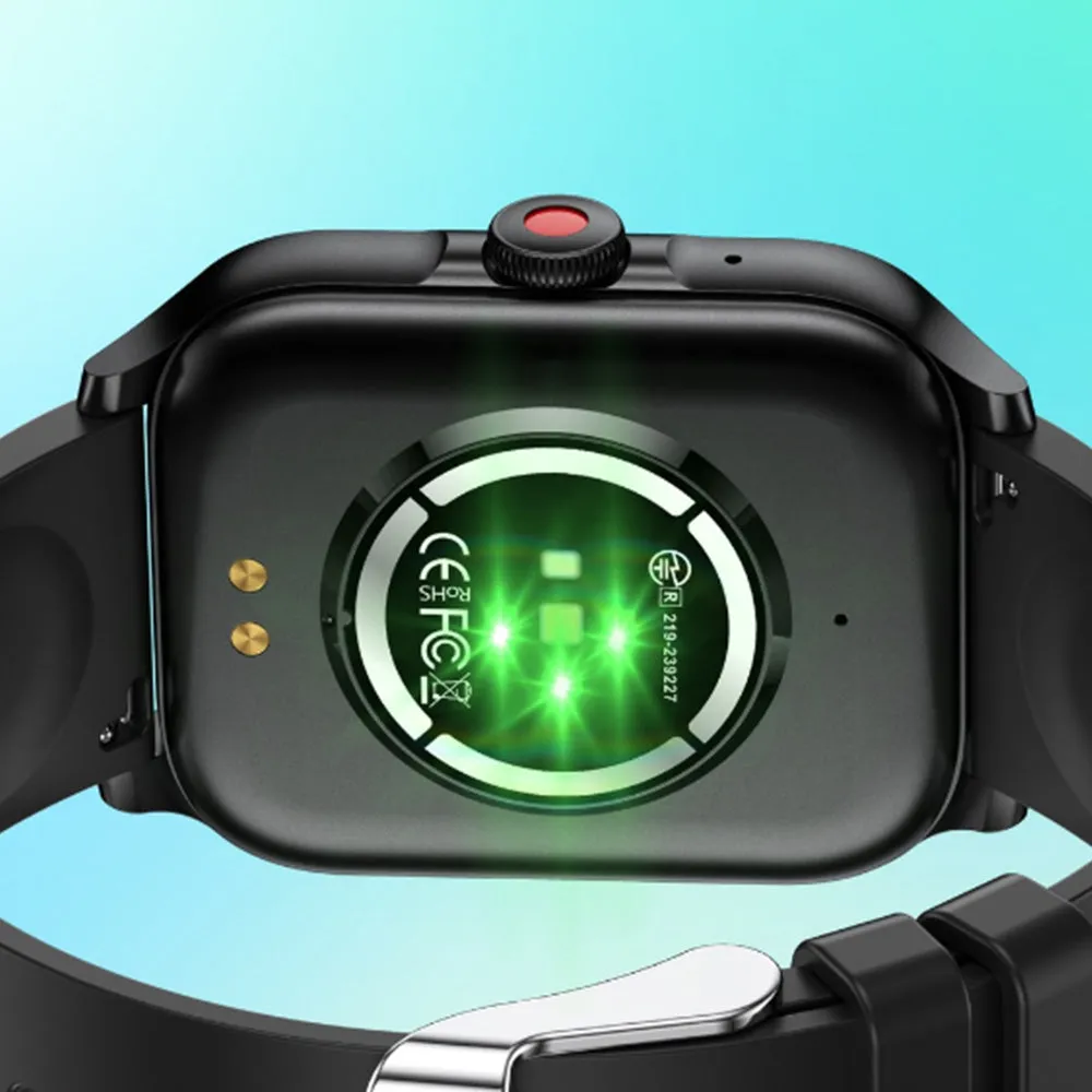 Bluetooth Smart Watch 1.85in HD Fitness Watch with 100  Sports Modes Heart Rate Sleep Monitor for iOS Android Black