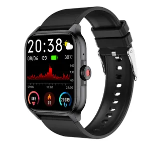 Bluetooth Smart Watch 1.85in HD Fitness Watch with 100  Sports Modes Heart Rate Sleep Monitor for iOS Android Black