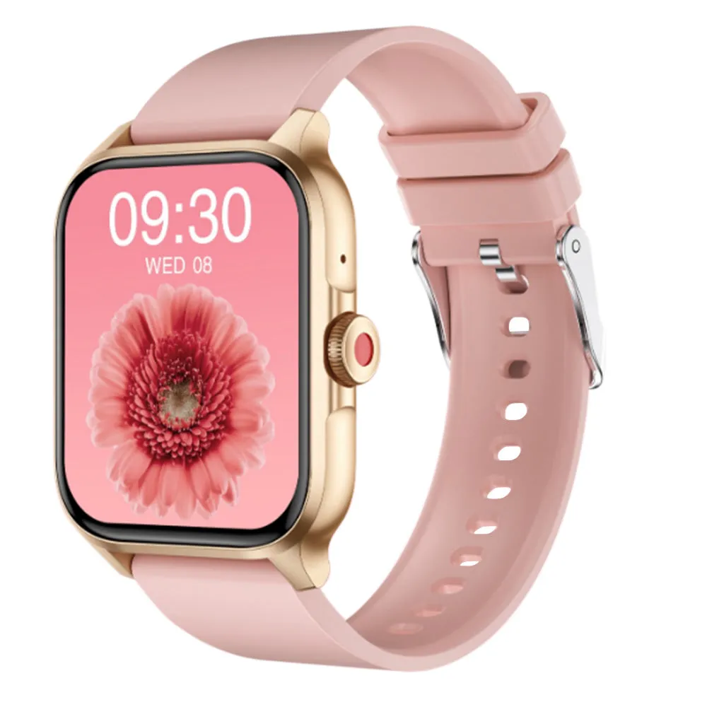Bluetooth Smart Watch 1.85in HD Fitness Watch with 100  Sports Modes Heart Rate Sleep Monitor for iOS Android Pink