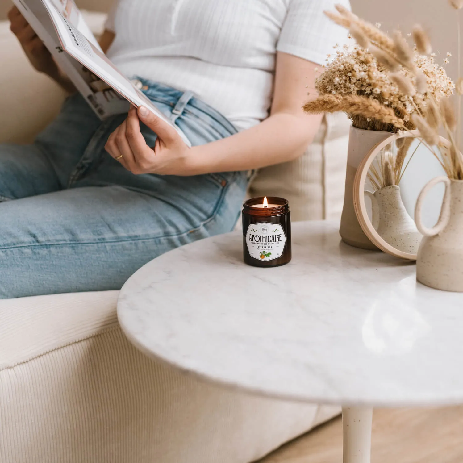Bougie Huile Essentielle Relaxation