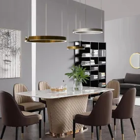 Brig-Glis | Gold Spiral LED Chandelier for Living Room
