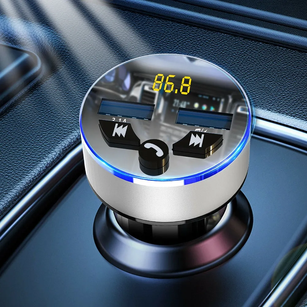 Car Charger Wireless Bluetooth 5.0 Receiver Dual Usb Fast