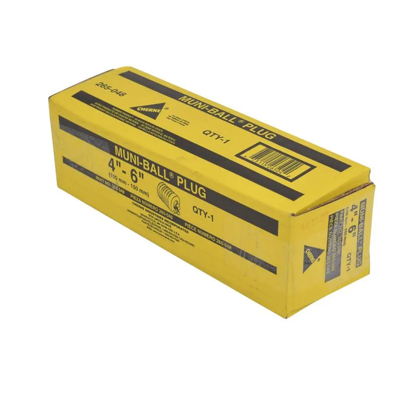 Cherne ® 4-6" Multi-Size Underground Muni-Ball ® Plug 3/4" Bypass