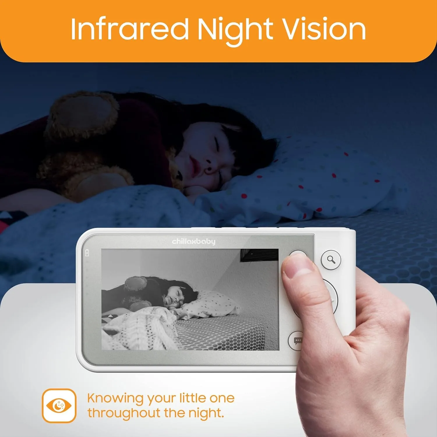 Chillax Giraffe Pro 1080p Camera and 4.3” Video Smart Baby Monitor (Refurbished)