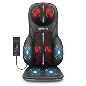 COMFIER Shiatsu Neck Back Massager,Height Adjustable Massage Chair Pad --CF-2113P