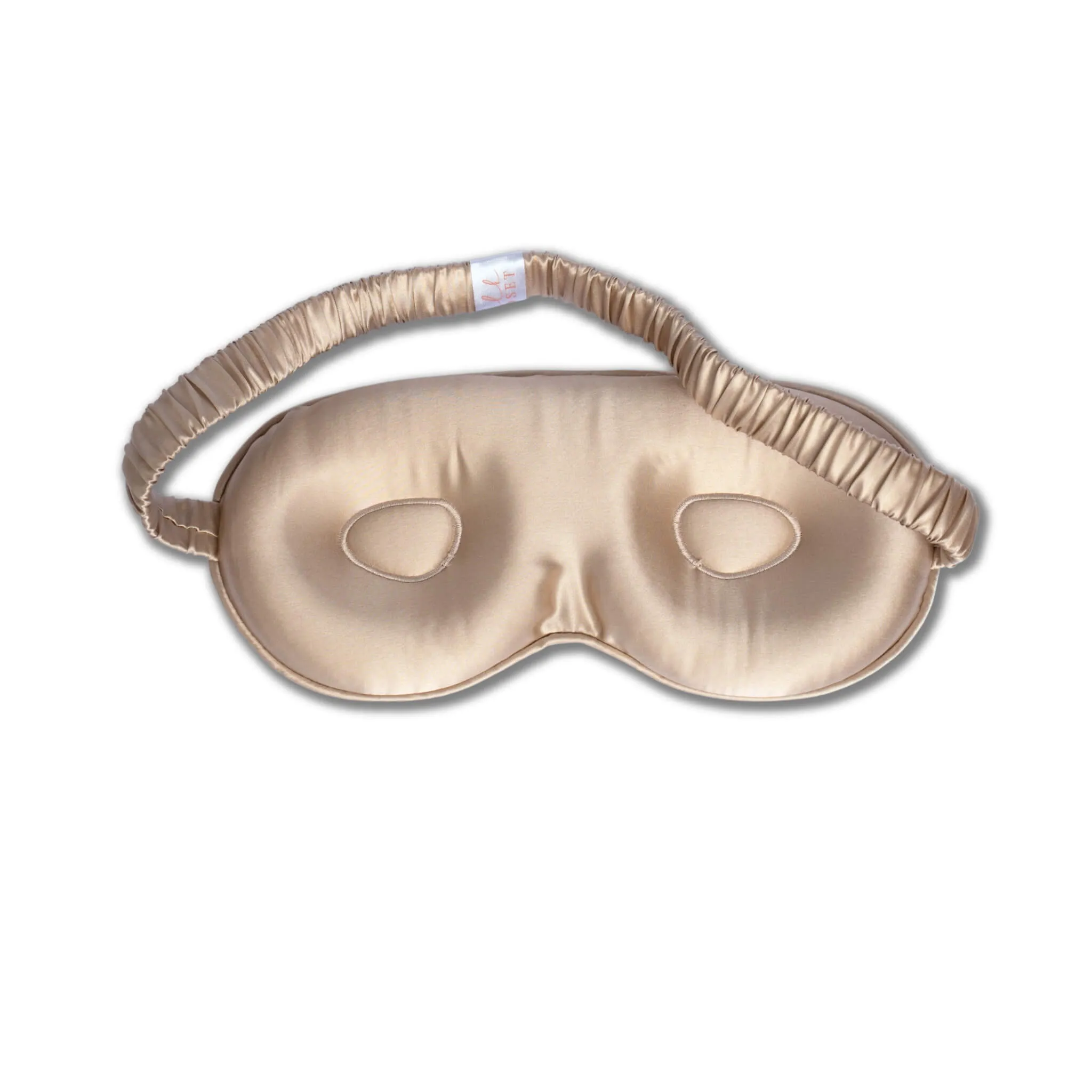Contoured Eye Silk Sleep Mask - French Champagne