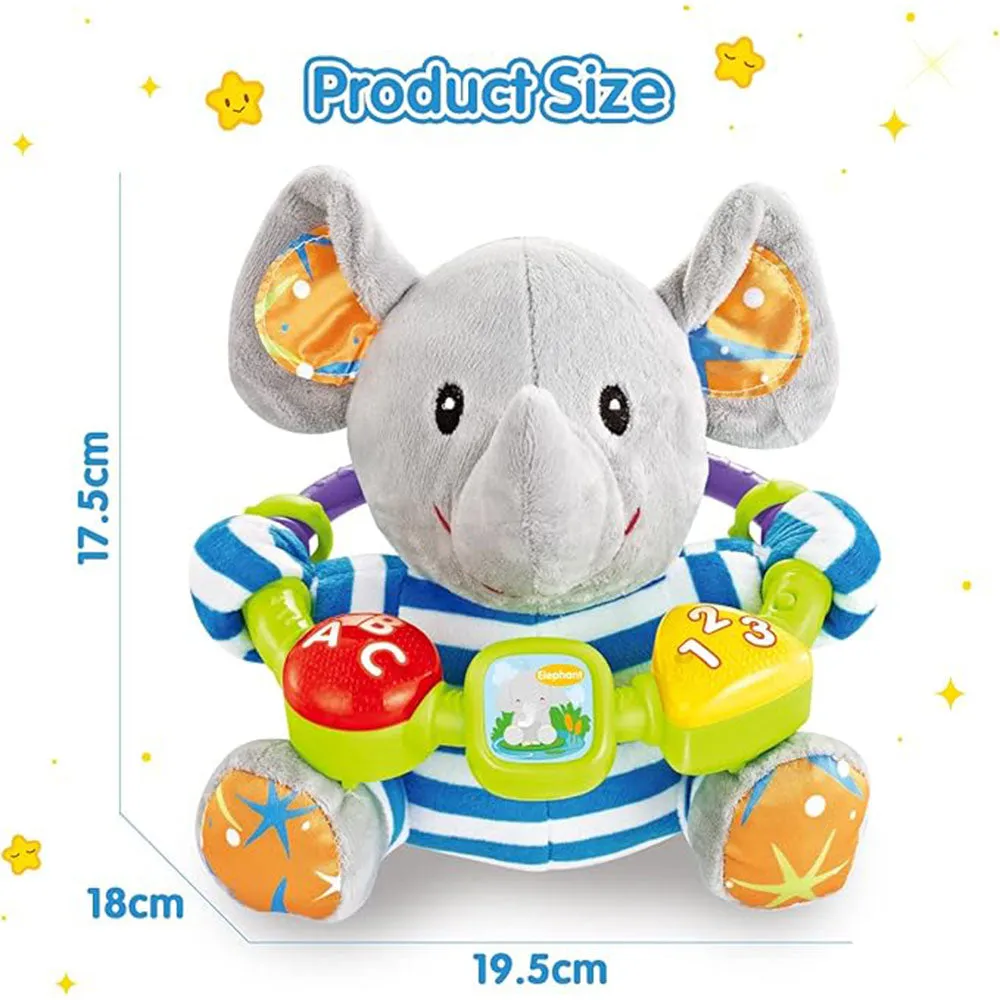 CUTE MUSICAL PLUSH ELEPHANT FOR KIDS