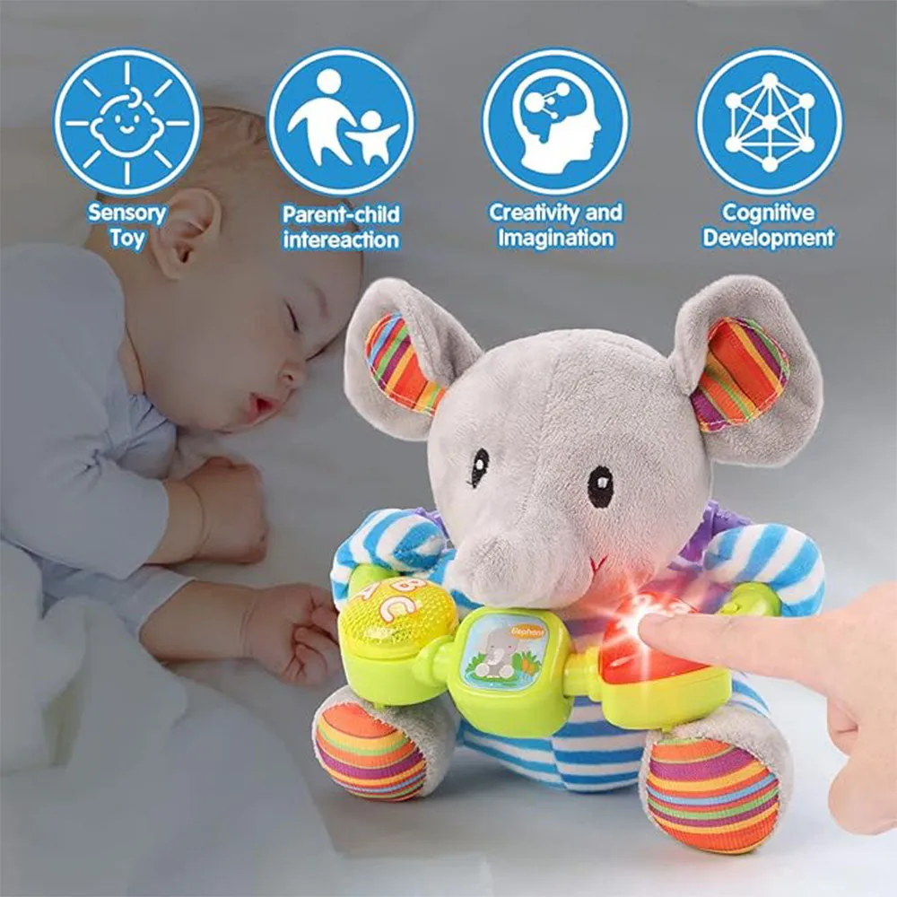 CUTE MUSICAL PLUSH ELEPHANT FOR KIDS
