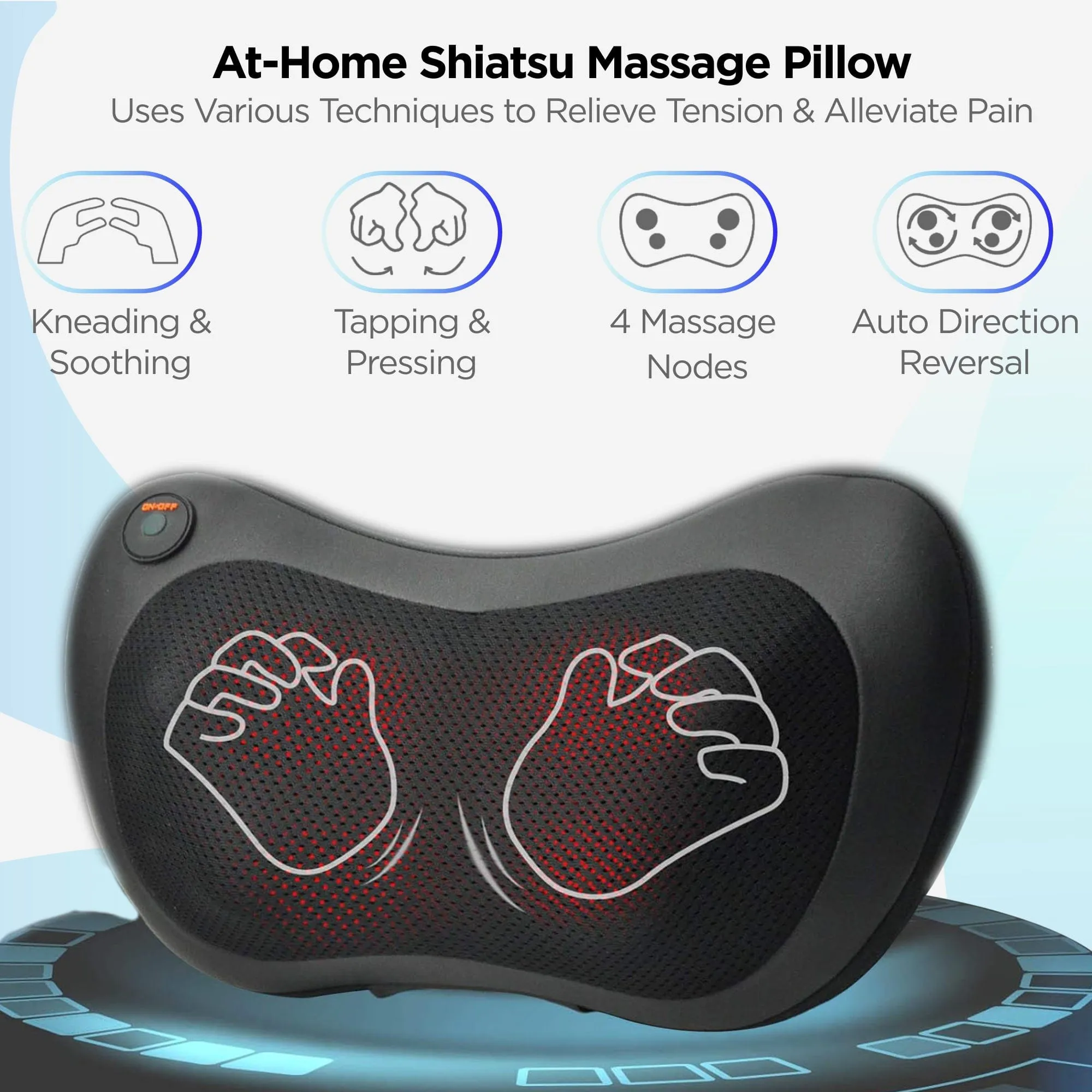 Dr Physio USA Shiatsu Cushion Full Body Neck Massager Machine 1012