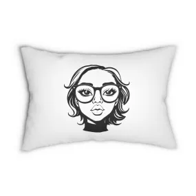 DUO MODERN "Jewel" Spun Polyester Lumbar Pillow