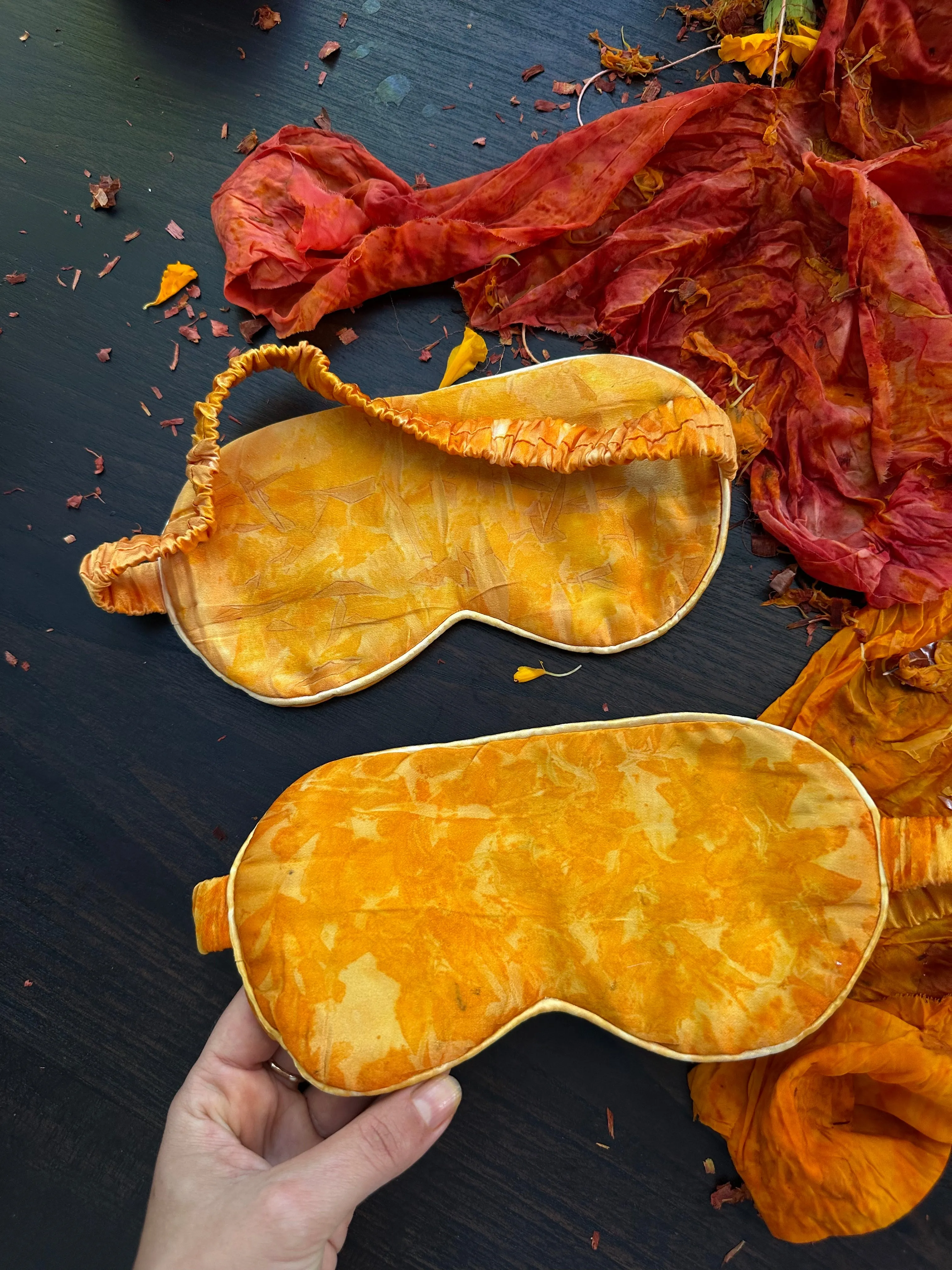 Eco-Print Silk Eye-Mask
