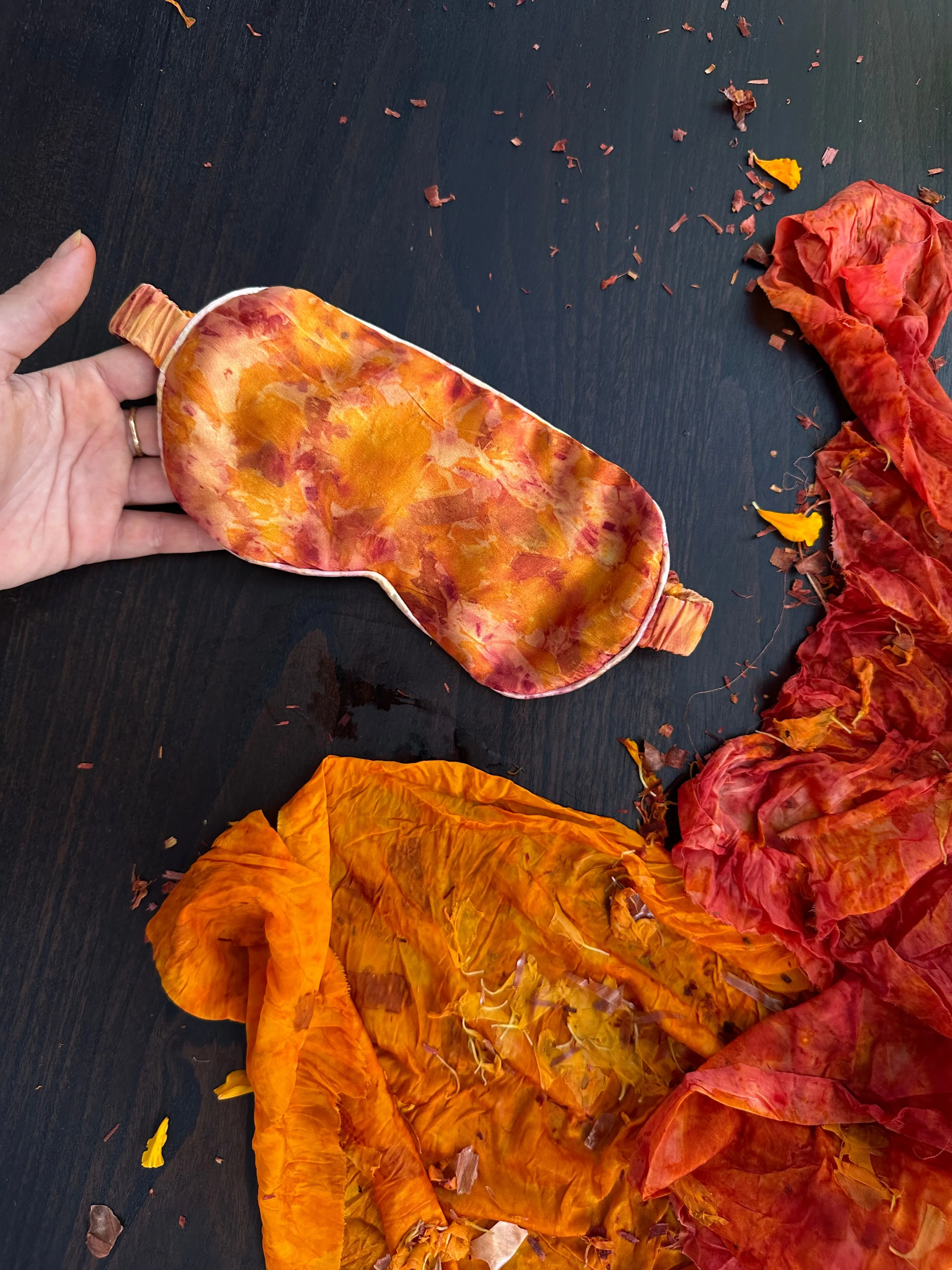 Eco-Print Silk Eye-Mask