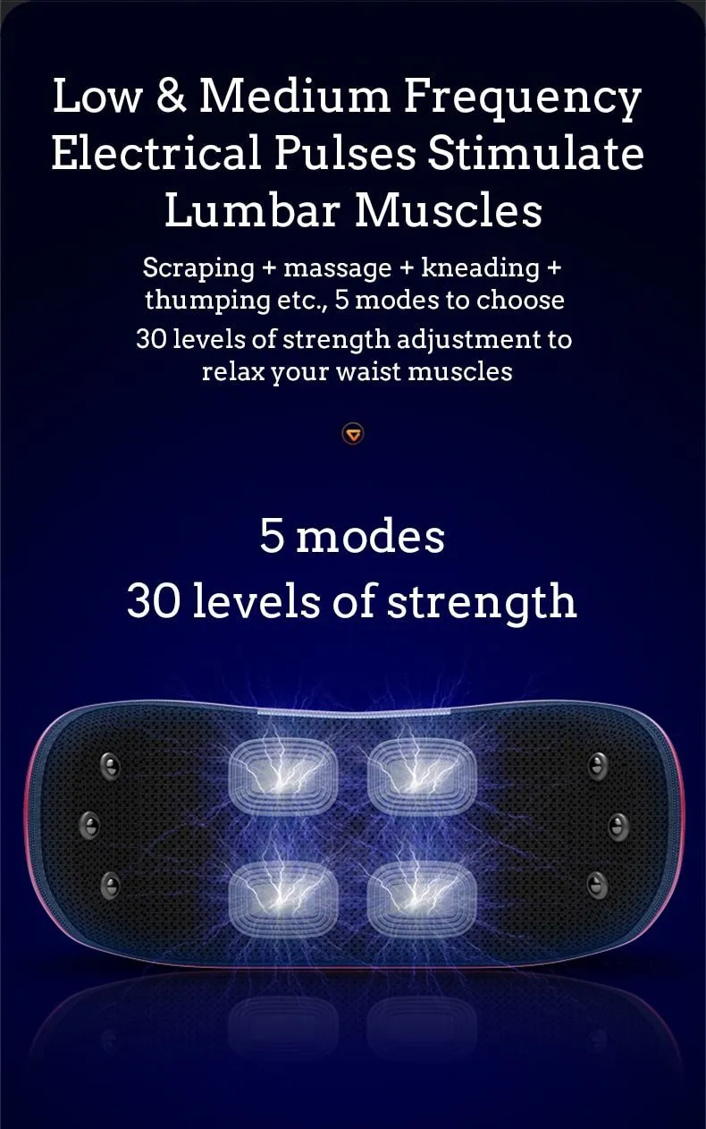 Electric Back Massager Lumbar Back Pain Relief