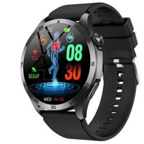 ELEGANCE® HealthMaster Pro Smartwatch ECG PPG Temperature Pulse Physiotherapy Men & Women 466*466 HD Health Management BT Call Sports Waterproof