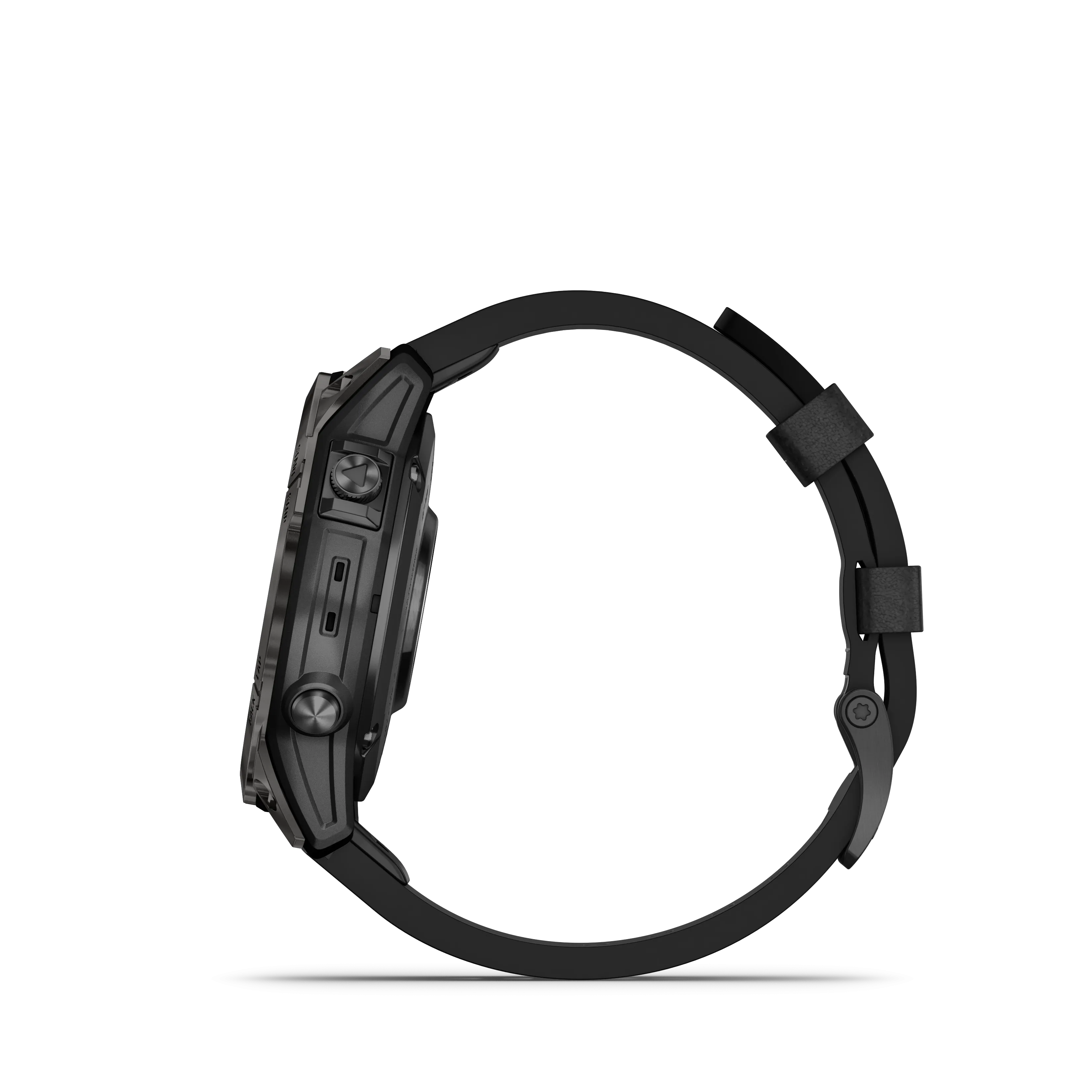 Epix Pro (Gen 2), 47mm, Sapphire Edition - Carbon Grey DLC Titanium with Black Leather Band - 010-02803-30