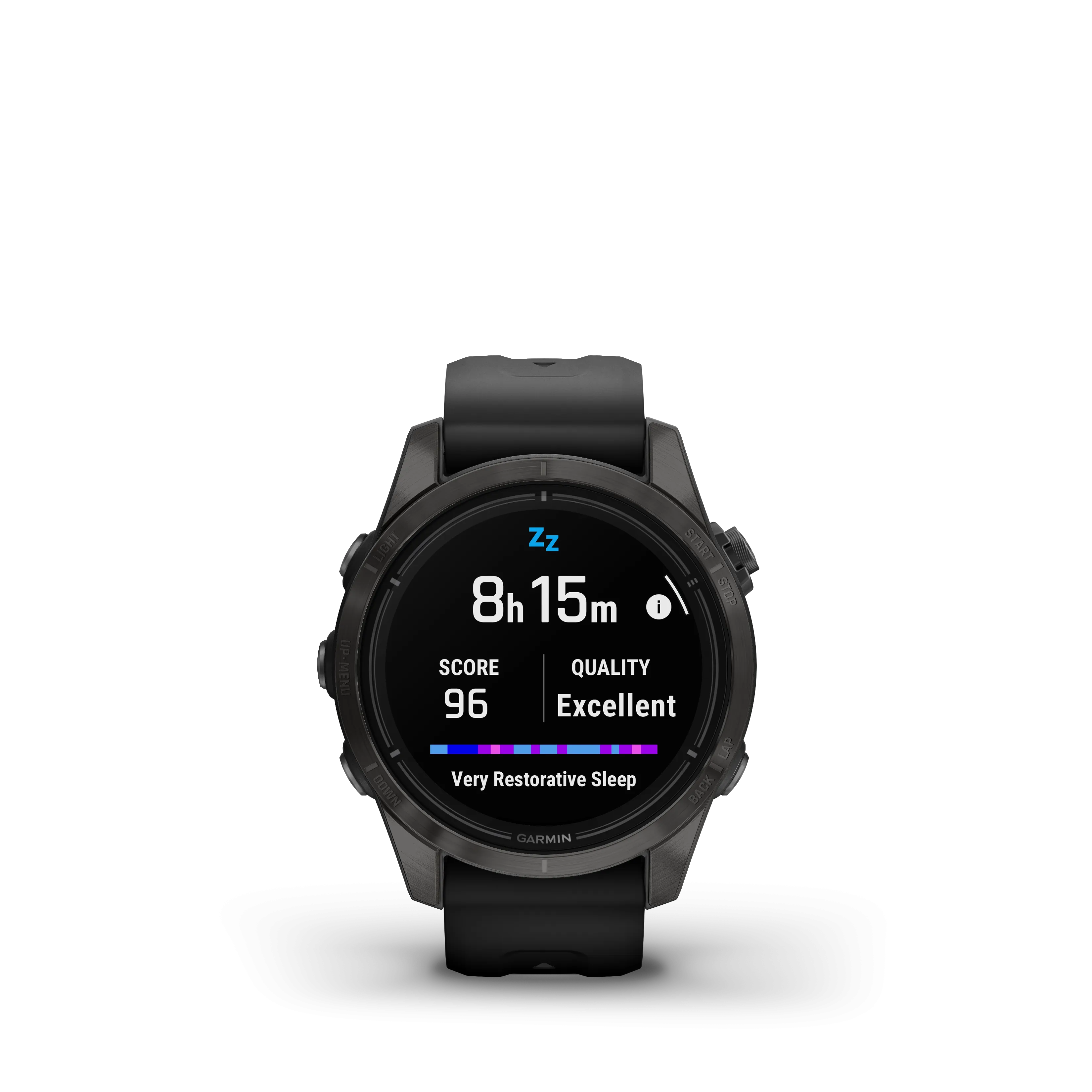 Epix Pro (Gen 2), Sapphire Edition, 42mm - Carbon Grey DLC Titanium with Black Band - 010-02802-15