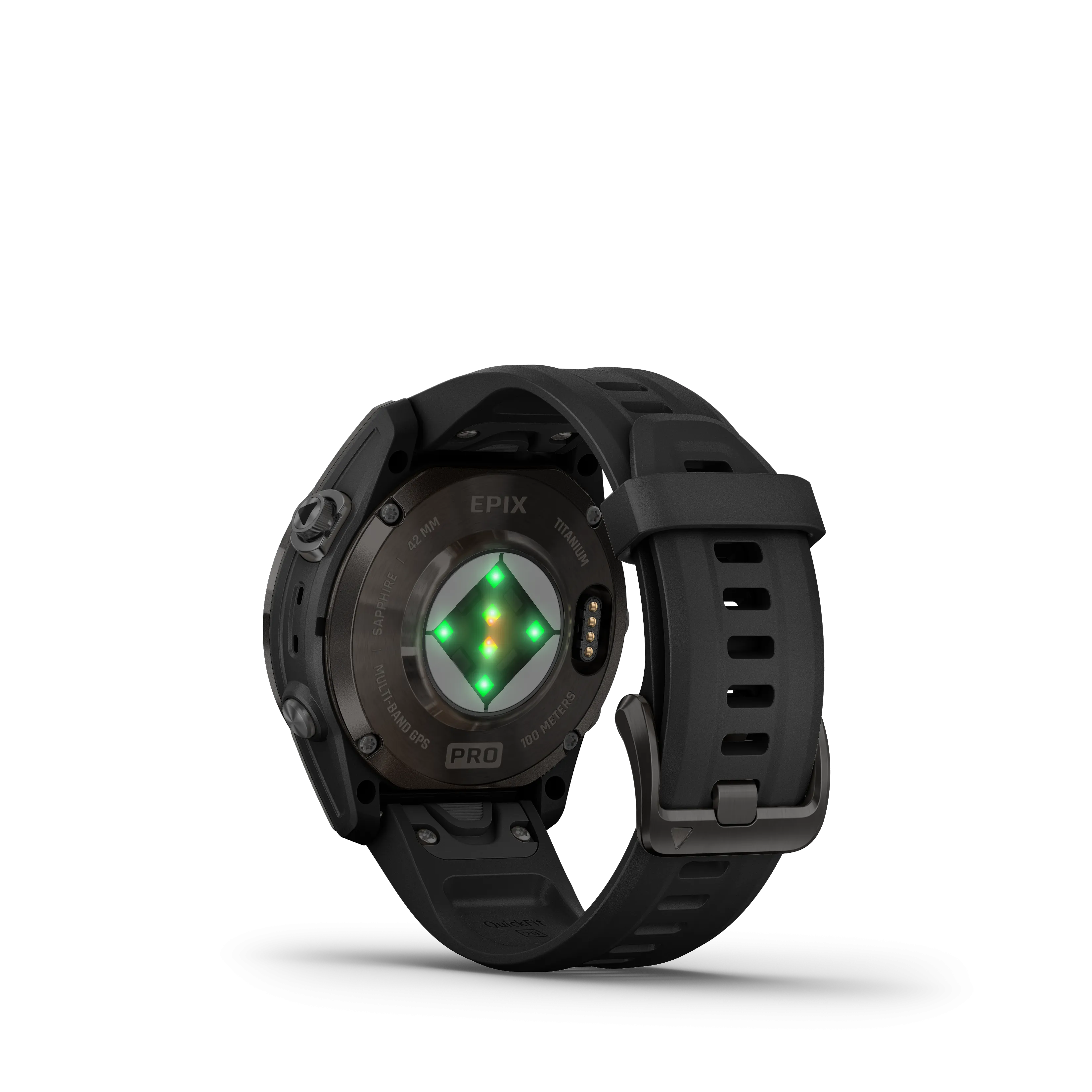 Epix Pro (Gen 2), Sapphire Edition, 42mm - Carbon Grey DLC Titanium with Black Band - 010-02802-15
