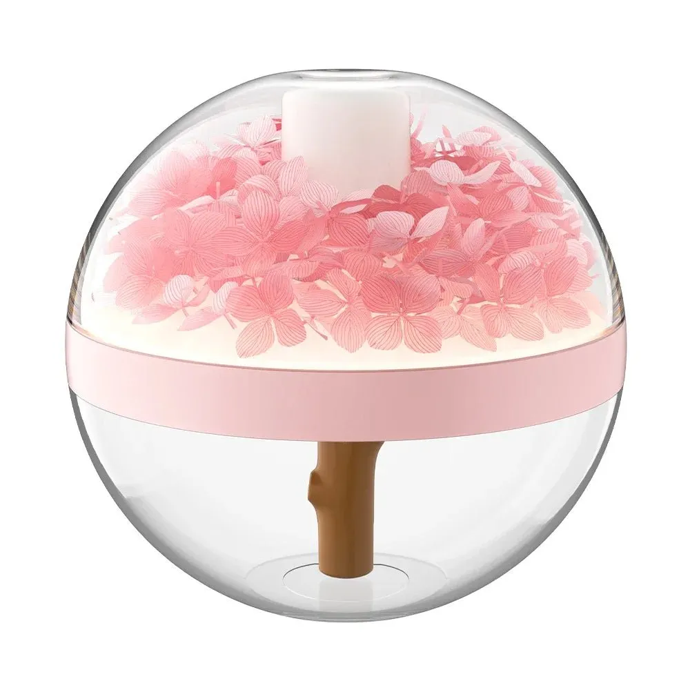 Eternal Flower Rechargeable Air Humidifier – 270ML LED Mist Maker with Soothing Flower Design for Home Hydration & Ambient Glow with 800mAh