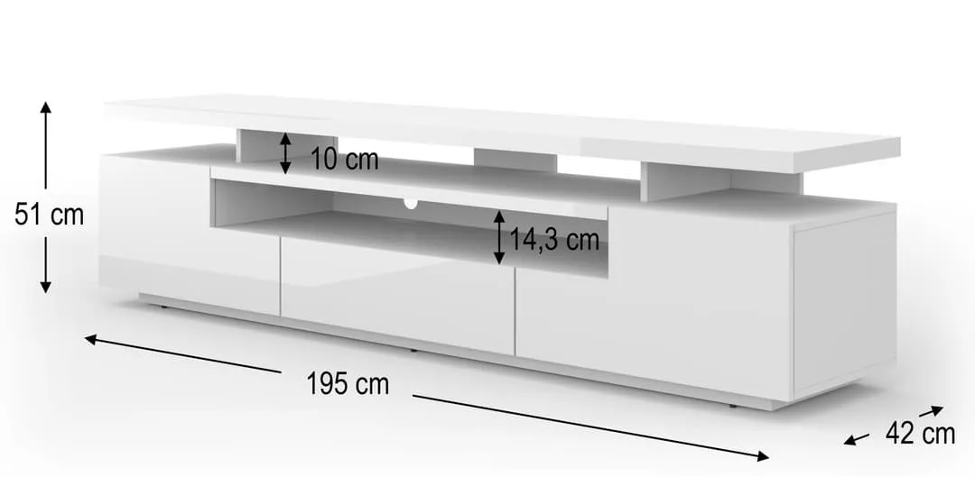 Eva TV Cabinet 195cm