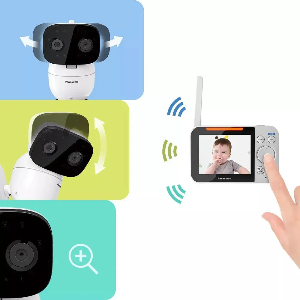 Extra Long Range Video Baby Monitor 3.5" - KX-HN4001W