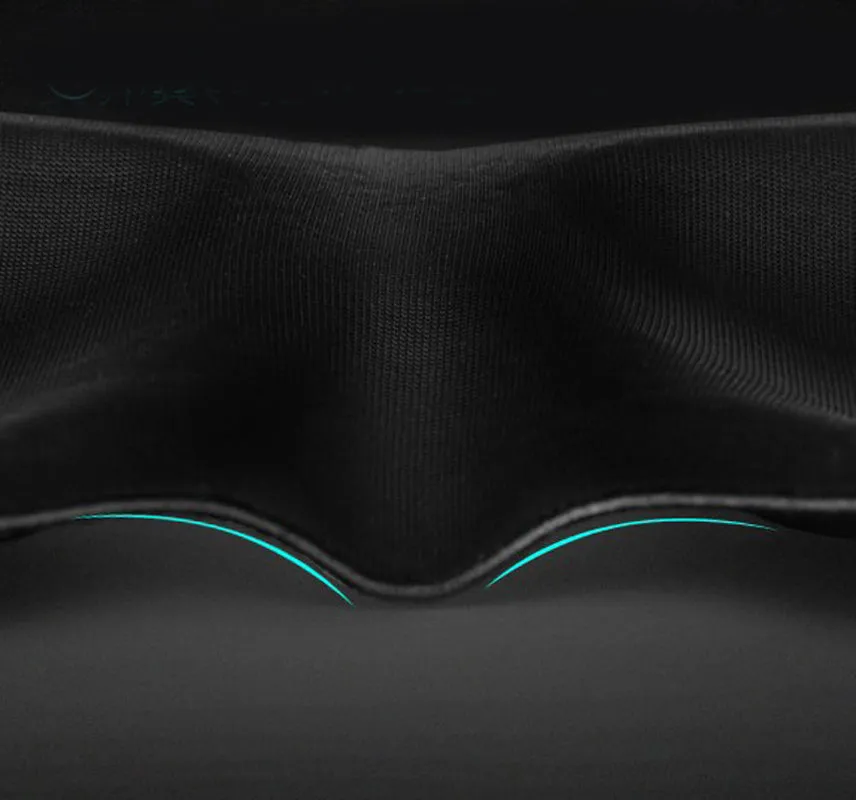 Eye Mask / Sleep Mask - Cat Ear Sleeping Masks for Men & Women - Blindfold 3D Contoured Comfortable Eye Blackout Deeper Softer Lighter And Smoother Best for Traveling Napping (Black)
