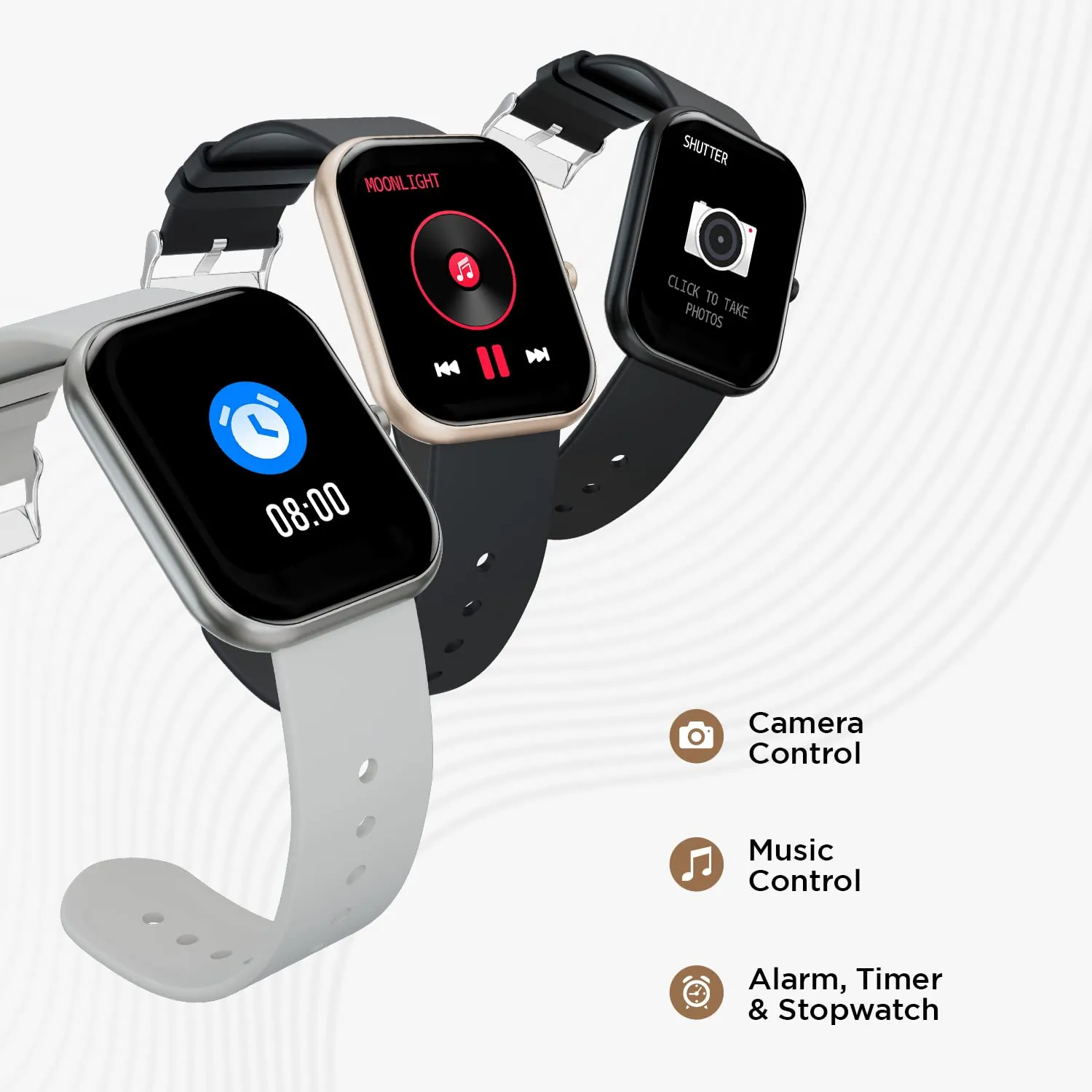 Fire-Boltt Dazzle BSW037  1.83" Smartwatch Full Touch Largest Borderless Display & 60 Sports Modes  Silver