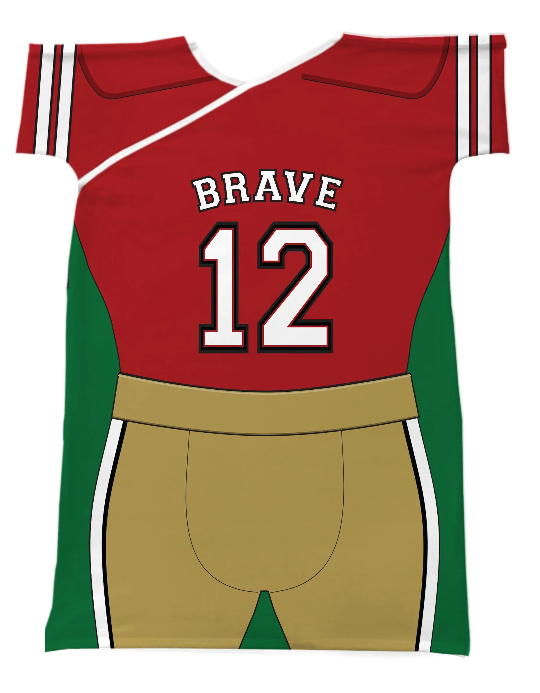 FOOTBALL PLAYER RED & GOLD