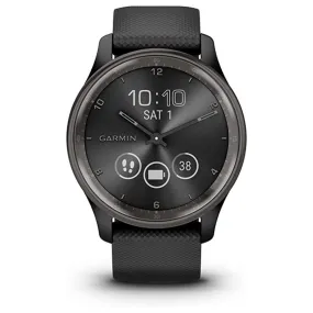 Garmin vivomove Trend Black Dial Long-Lasting Battery Life Dynamic Watch Hands and Touchscreen Display Stylish Hybrid Smartwatch - 010-02665-00