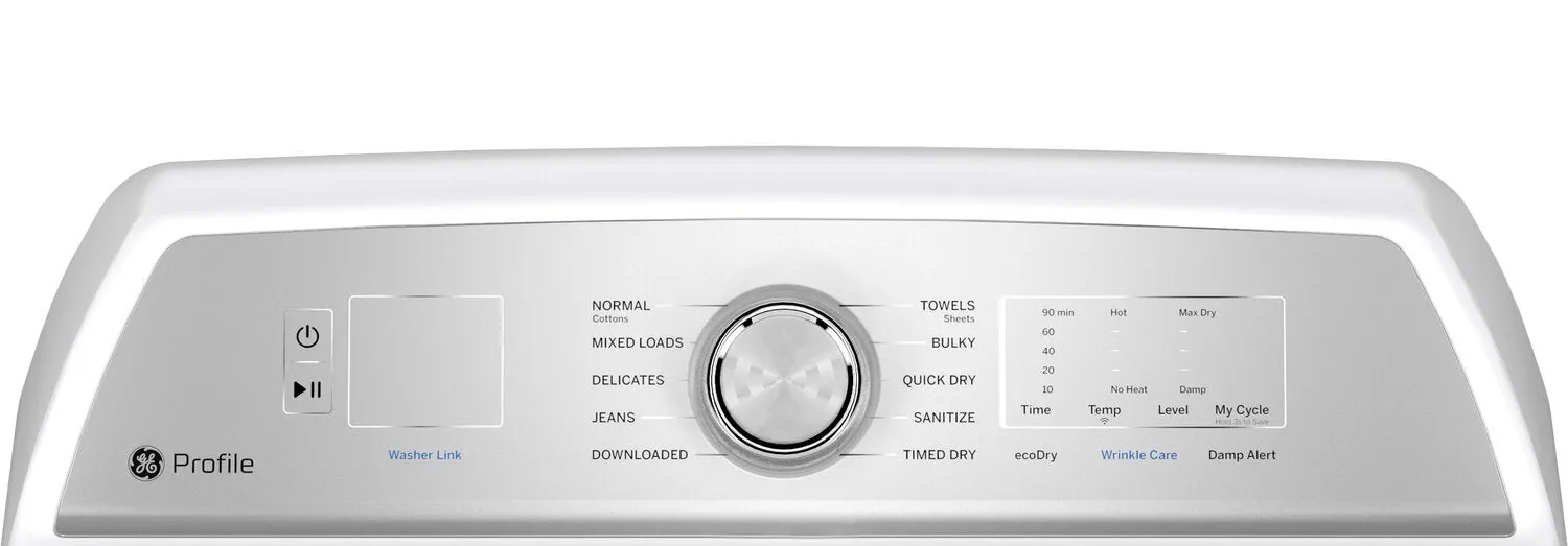 GE Profile 5.8 Cu. Ft. Top-Load Washer and 7.4 Cu. Ft. Electric Dryer -PTW600BSRWS/PTD60EBMRWS