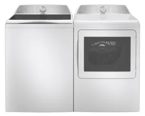 GE Profile 5.8 Cu. Ft. Top-Load Washer and 7.4 Cu. Ft. Electric Dryer -PTW600BSRWS/PTD60EBMRWS