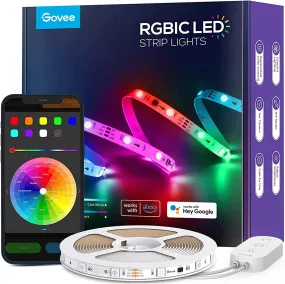 Govee RGBIC Led Strip Lights 5m Music Mode, Works with Alexa, Govee Home App