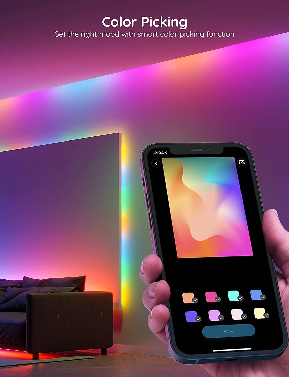 Govee RGBIC Led Strip Lights 5m Music Mode, Works with Alexa, Govee Home App