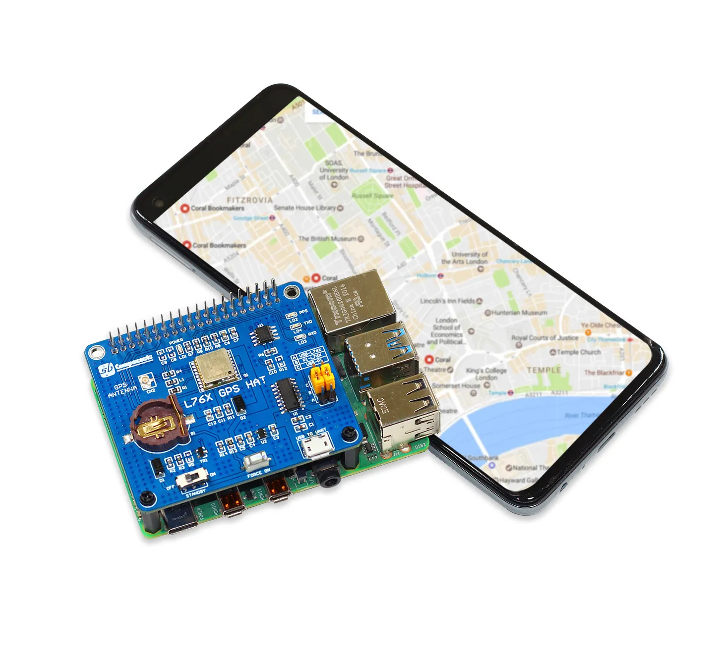 GPS HAT (Quectel's GNSS L76 module)