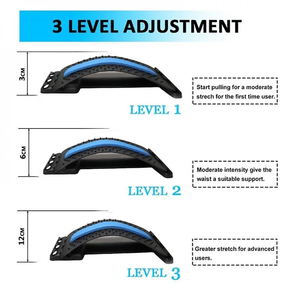 green Back Massager Stretcher Equipment Massage Tools Massageador Magic Stretch Fitness Lumbar Support Relaxation Spine Pain Relief