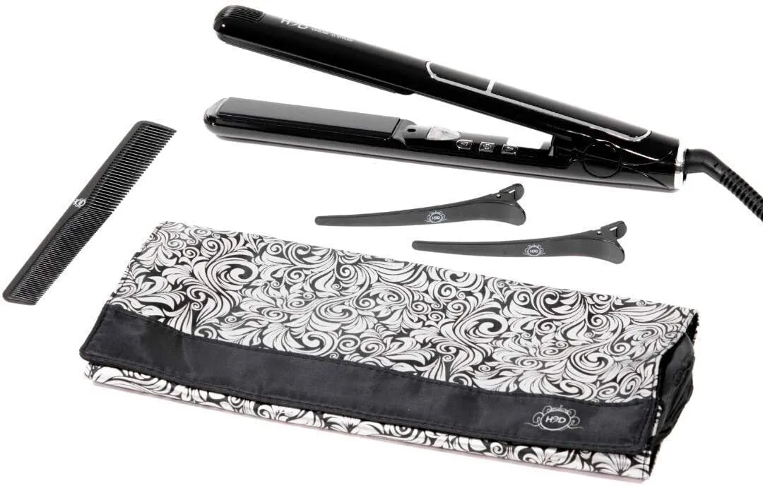 H2D Hair 2 Day Professional Hair Straightener Styler Styling Iron Liner II Black