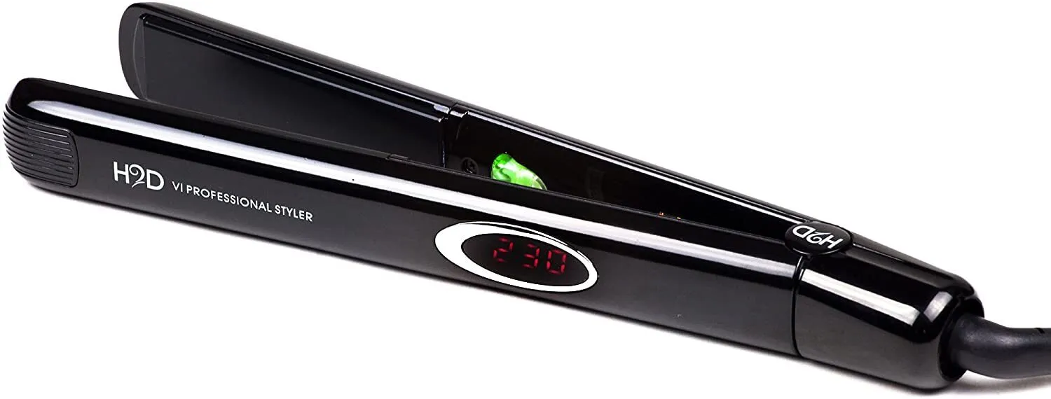 H2D Hair 2 Day Professional Hair Straightener Styler Styling Iron Liner II Black