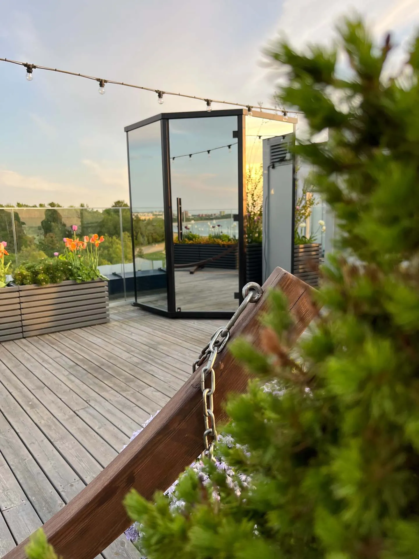 Haljas Hele Mini Glass Sauna