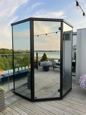 Haljas Hele Mini Glass Sauna
