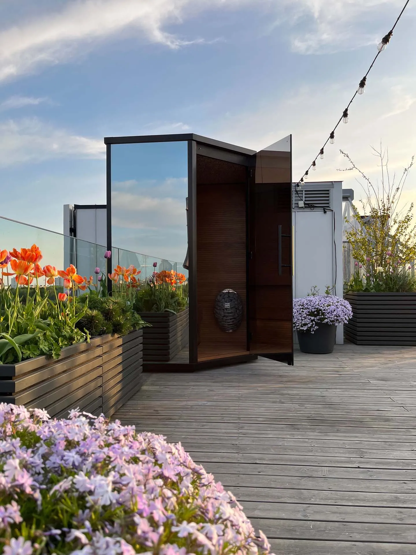 Haljas Hele Mini Glass Sauna