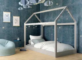 Hickory House Single Bed - Grey