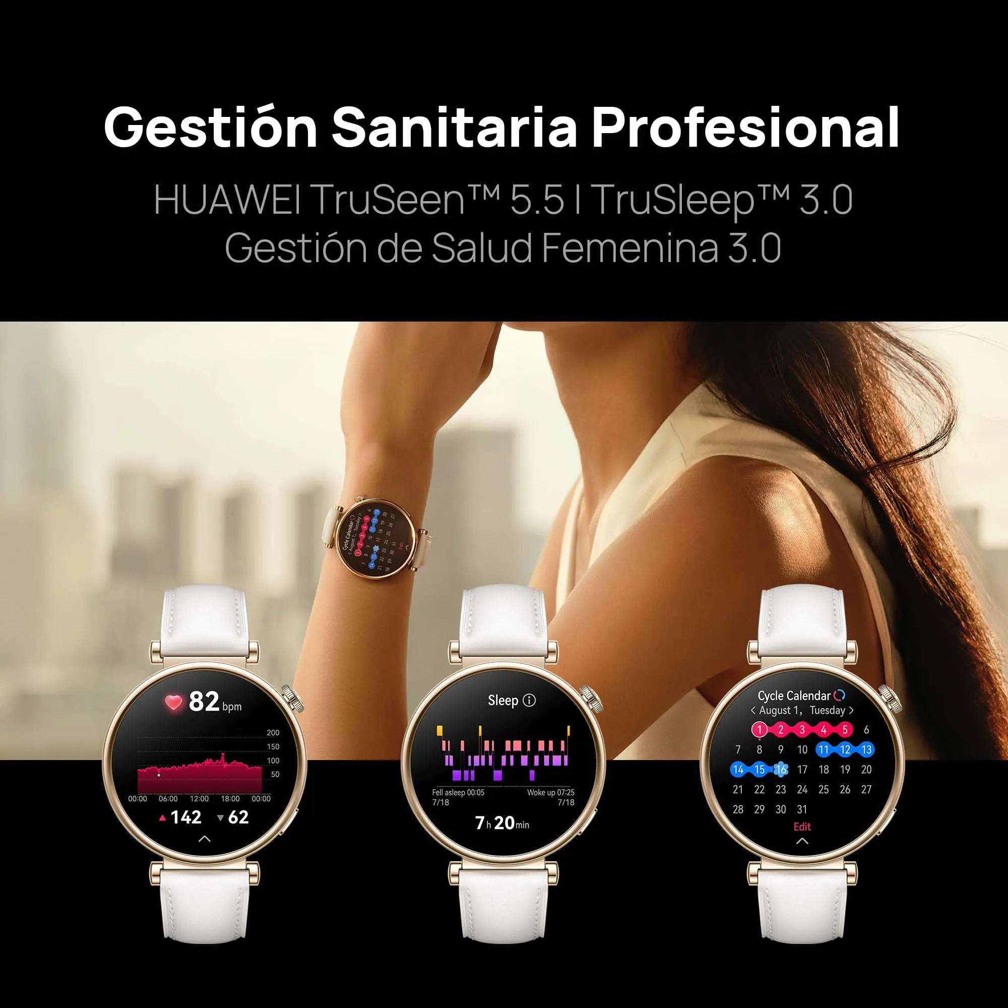 HUAWEI Watch GT4 41mm Smartwatch, 7-Day Battery Life, Pulse Wave Arrhythmia Analysis, Female Health Management 3.0, 24/7 Health Monitoring, Compatible with Android & iOS, Milanese