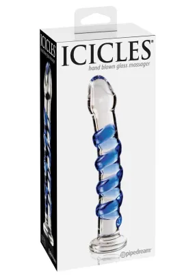 Icicles No. 5 Textured Glass Dildo