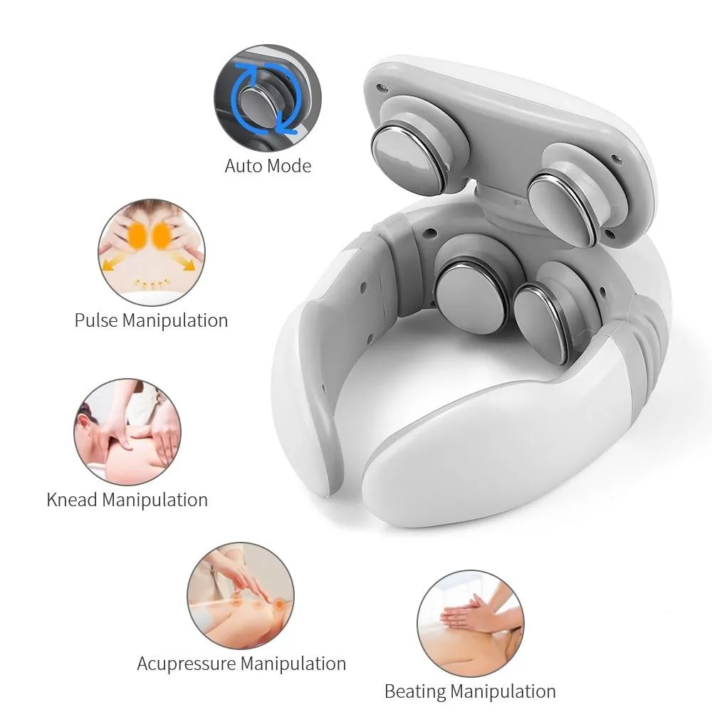 Intelligent Neck Massager with Remote Control - 4D Massager for Neck Pain