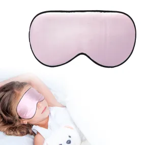 Kids Mulberry Silk Sleep Soft Eye Mask Adjustable Strap Blindfold Pink