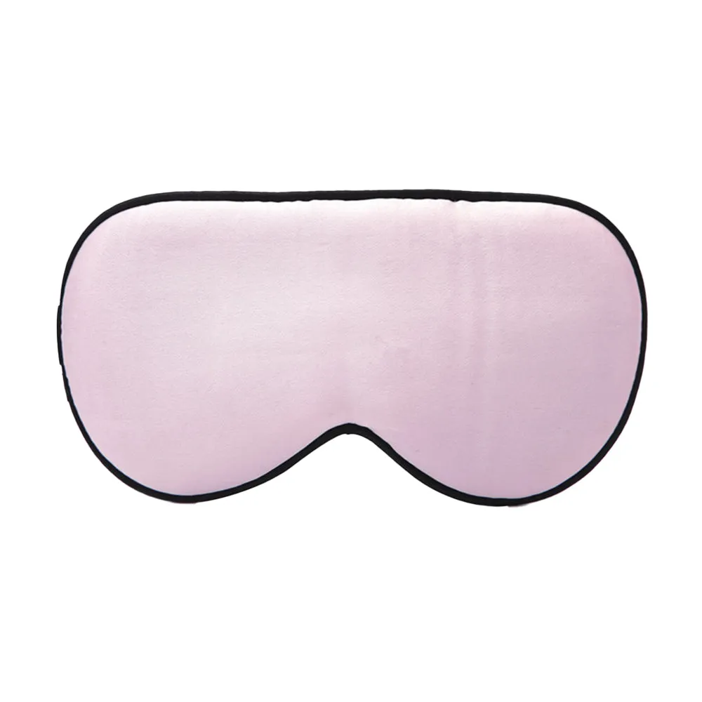 Kids Mulberry Silk Sleep Soft Eye Mask Adjustable Strap Blindfold Pink